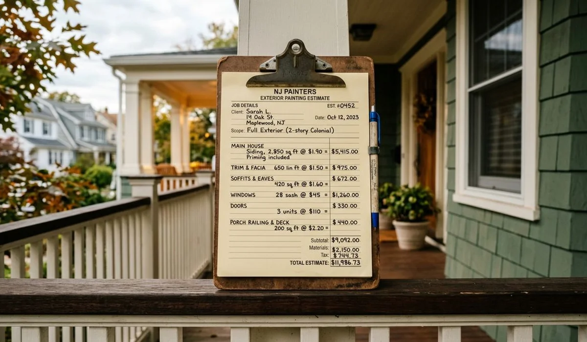 Exterior painting cost infographic