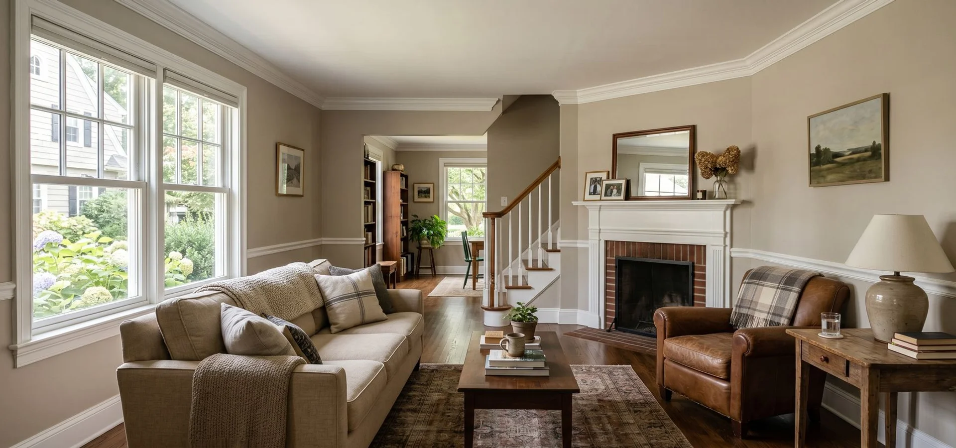 Masterfully painted Northern New Jersey living room